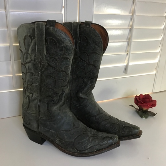 Lucchese Seagreen Madras goat M5037 size 9 - Picture 1 of 3